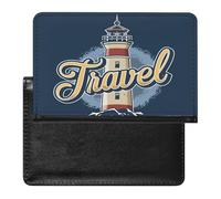 NYKVTG Reisepasshülle Leuchtturm Reisepass Tasche Reise Gadget Impfpass Hülle Für Damen Herren