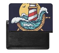 NYKVTG Reisepasshülle Leuchtturm Reisepass Tasche Reise Gadget Impfpass Hülle Für Damen Herren