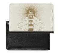 NYKVTG Reisepasshülle Vintage-Leuchtturm Reisepass Schutzhülle Geldbörsen Für Kreditkarten Ausweis Reisedokumente