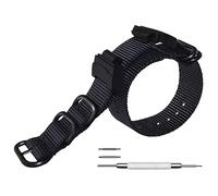 Nylon-Ersatz-Uhrenarmband kompatibel mit Casio G-Shock Modell GA-100, GA-110, GA-100C, GA-300, GA-120, GA-200, GD-100, GA-140, GA-735, GA-800, DW-5600, DW-5600 10, DW-5300, 9.5 inches, Nylon, Kein