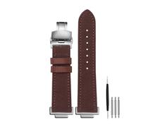 Nylon & Kuhleder Uhrenarmband, Kompatibel Mit Casio G-Shock GA110 GA100 GA400 GA700 GBA-800 DW5600 G5600 GW5610, 16mm Ersatzarmband(Brown silver folding)