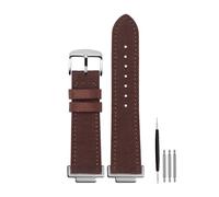 Nylon & Kuhleder Uhrenarmband, Kompatibel Mit Casio G-Shock GA110 GA100 GA400 GA700 GBA-800 DW5600 G5600 GW5610, 16mm Ersatzarmband(Brown silver pin)