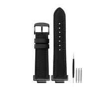 Nylon & Kuhleder Uhrenarmband, Kompatibel Mit Casio G-Shock GA110 GA100 GA400 GA700 GBA-800 DW5600 G5600 GW5610, 16mm Ersatzarmband(Black black pin)