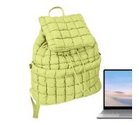 Nylon-Rucksack - Puffy Schultasche für Damen, 16,12 Zoll, leichter Rucksack mit mehreren Fächern, weiches strapazierfähiges Material, Tragetasche, trendiges Design mit Stil, Frauen für Reisen, Wandern