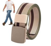 Nylon-Schnallengürtel, verstellbarer Herrengürtel - Verstellbarer Webgürtel Arbeitsgürtel Nylon 49 Zoll,Stretch-Gleitgürtel ohne Löcher, Schnallengürtel für den täglichen Gebrauch für Männer