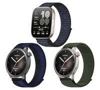 Nylon Uhrenarmbänder 22mm für Amazfit Bip 6/5/5 Unity/Amazfit Balance/GTR 4/Pro/3/Pro/2/47mm/Cheetah/Cheetah Pro Ersatz Armband für Herren Damen
