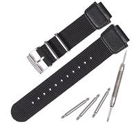 Nylon Uhrenarmband Kompatibel mit Casio AE1200WH AE-1000 SGW-300H SGW-400 AQ-S810W 18mm Herren Ersatz Lederarmband Edelstahl Ring