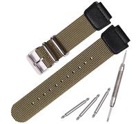 Nylon Uhrenarmband Kompatibel mit Casio AE1200WH AE-1000 SGW-300H SGW-400 AQ-S810W 18mm Herren Ersatz Lederarmband Edelstahl Ring
