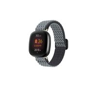 Nylon-Uhrenarmband, kompatibel mit Fitbit Versa 3/4, Grau