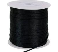 Nylonschnur 1,5mm 45,7m Rattail Makramee Armbänder Schwarz 1.5mm