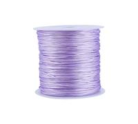 Nylonschnur, Haofy 100 m x 0,8 mm Nylon Schnurkabel Perlenstring, Makramee Faden Kabel für DIY Handwerk Machen Armbänder/Halskette/Rattail, Nylonfaden Satinschnur für Schmuckherstellung, Helles Lila