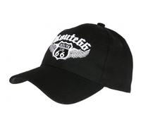 Nyls Création Cap Route 66 schwarz Adler weiß Baseball Biker - Einheitsgröße - Schwarz