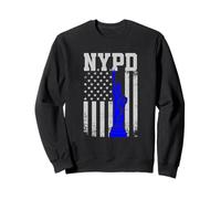 NYPD New York Police Department Freiheitsstatue Distressed Sweatshirt