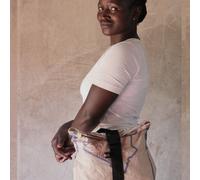 Nyuzi Blackwhite Crossbody | Upcycling Bauchtasche - fairtrade Blau Simba Cement