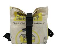 Nyuzi Blackwhite Crossbody | Upcycling Bauchtasche - fairtrade Gelb Mombasa Cement