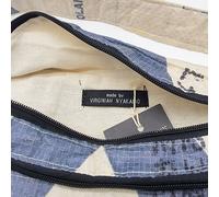 Nyuzi Blackwhite Upcycling Bauchtasche, Crossbodytasche | fairtrade aus alten zementsäcken in verschiedenen Farben und Größen Blau L