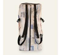 Nyuzi Blackwhite Upcycling Travelbag XL | große Reisetasche mit Rucksackfunktion recycelt aus Zementsäcken - fairtrade blau simba cement