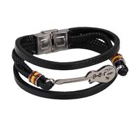 NyxSeat 1 Stück Geflochtenes Retro-Armband, Mini-Gitarren-Lederseil-Armband, Kreatives Armband Für Männer Und Frauen, Mehrschichtiger Schmuck Für Teenager, Geschenk Für Musikliebhaber