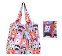 NyxSeat 1 Stück wasserdichte umweltfreundliche Welpentasche, faltbare Einkaufstasche mit großem Fassungsvermögen, umweltfreundliche bedruckte Handtasche, Einkaufstasche für Lebensmittel