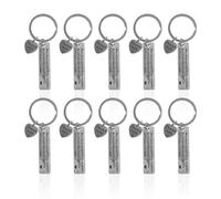 NyxSeat 10 Stück Dankeschön-Schlüsselanhänger, Edelstahl-Schlüsselanhänger, Silberne Schlüsselanhänger, Dankeschön-Geschenke, Geeignet Für Thanksgiving, Muttertag, Lehrertag (Silber) (12 X 50 Mm)