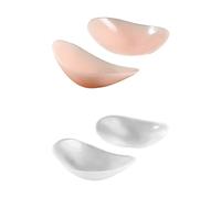 NyxSeat 2 Paar Silikon-Schulterpolster, rutschfeste selbstklebende Schulterpolster, Schulter-Push-Up-Pads, abnehmbare Schulter-Beauty-Patches (transparent + hautfarben)