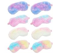 NyxSeat 8 Stück Bunte Augenmasken, Plüsch-Kinderschlaf-Augenmasken, Schützen Den Schlaf Der Kinder, Geeignet Für Nickerchen, Reisen Und Andere Anlässe, Ideale Geschenke Für Familie Und Freunde