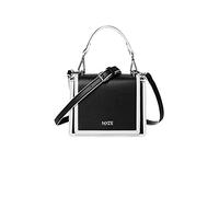 NYZE Damen Tote - 100% Vegane Schultertasche Schwarz/Weiß