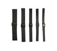 NZZXTO Replacement Stainless Steel Watch Band for Skagen Bering Unisex Watches with Screw，Fits More Sizes （18mm Black Hole pitch 9mm