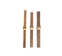 NZZXTO Replacement Stainless Steel Watch Band for Skagen Bering Unisex Watches with Screw，Fits More Sizes （18mm Rose gold Hole pitch 9mm