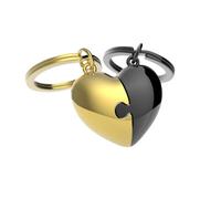 O meta[l]morphose Herz zum Teilen Schlüsselkette Unisex, Gold und Metall, one size, Einzigartig