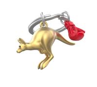O meta[l]morphose METALMORPHOSE - Känguru-Schlüsselanhänger, MTM277-01, Gold, Rot, Einheitsgröße, goldfarben, one size, Einzigartig