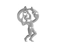 O meta[l]morphose METALMORPHOSE - Schlüsselanhänger aus Metall 3D Tennisman - Geschenk für Olympische Spiele - für Tennis-Enthusiasten - MTM283-01