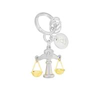 O meta[l]morphose METALMORPHOSE - Schlüsselanhänger Charms Sternzeichen Waage - Sternbild Waage - Geschenk für Männer, Frauen und Kinder