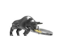 O meta[l]morphose METALMORPHOSE - Schlüsselanhänger Stier - MTM092-01, Schwarz, one size, Einzigartig