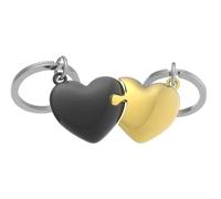 O meta[l]morphose Metalorphose MTM306-01 Schlüsselanhänger mit Herzen, Schwarz und goldfarben, Schwarz, Gold., L