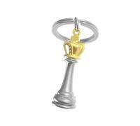 O meta[l]morphose Metalorphose Schlüsselanhänger, Schachstück, MTM240-01, Silber, Gold, one size