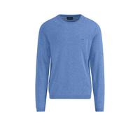Fynch-Hatton Casual Fit Pullover blau, Einfarbig