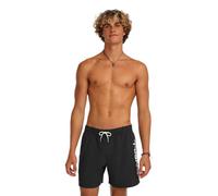 Badeshorts O'NEILL "CALI 16'' SWIMSHORTS", Herren, Gr. S, N-Gr, schwarz (schwarz out), Obermaterial: 100% Polyester, Badehosen Badeshorts, mit seitlichen Eingrifftaschen und Gesäßtasche, mit Stickerei