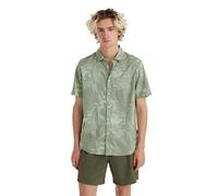 O´neill Mix&match Floral Kurzarmhemd S Green Tonal Tropicana