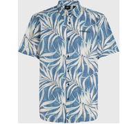 Kurzarmhemd O'NEILL, Herren, Gr. XL, N-Gr, blau (blau dipped), Obermaterial: 100% Baumwolle, sportlich, Hemden (89518748-XL) blau dipped