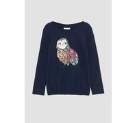 O-Shape-Langarmshirt mit Glitzer und Pailletten 104/110 blau 2152337.5952.104_110