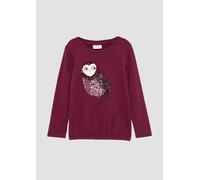 O-Shape-Langarmshirt mit Glitzer und Pailletten 92/98 Rosa 2152337.4581.92_98