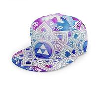 Oaieltj Unisex Baseball Cap Damen Herren Einstellbare Hip Hop Hut Mode Flache Schirmmütze Baseball Cap, Legend of a Zelda Mandala, One size