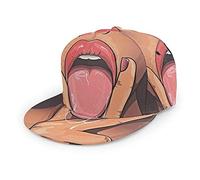 Oaieltj Unisex Baseball Cap Damen Herren Einstellbare Hip Hop Hut Mode Flache Schirmmütze Baseball Cap, Afrikanische Amerikanische Schwarz Frauen Sexy Mädchen, One size