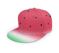Oaieltj Unisex Baseball Cap Damen Herren Einstellbare Hip Hop Hut Mode Flache Schirmmütze Baseball Cap, Lustige Wassermelone Fruit, One size