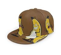 Oaieltj Unisex Baseball Cap Erwachsene Teens Adjustable Snapback Flat Brim Baseball Cap Cool Hip Hop Hat, Lustige Banane, One size