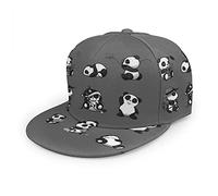 Oaieltj Unisex Baseball Cap Herren Damen Einstellbare Snapback Trucker Hat Mode Hip-Hop Baseball Cap, Niedliches Panda-Set, One size