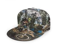 Oaieltj Unisex Baseball Cap Herren Damen Einstellbare Snapback Trucker Hat Mode Hip-Hop Baseball Cap, Motocross Sport Motorrad Fahrzeug, One size