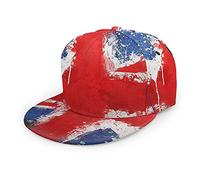 Oaieltj Unisex Baseball Cap Herren Damen Einstellbare Snapback Trucker Hat Mode Hip-Hop Baseball Cap, Union Jack Design, One size