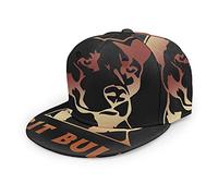 Oaieltj Unisex Baseball Cap Herren Damen Einstellbare Snapback Trucker Hat Mode Hip-Hop Baseball Cap, Braun Pit Bull Dog Schwarz, One size